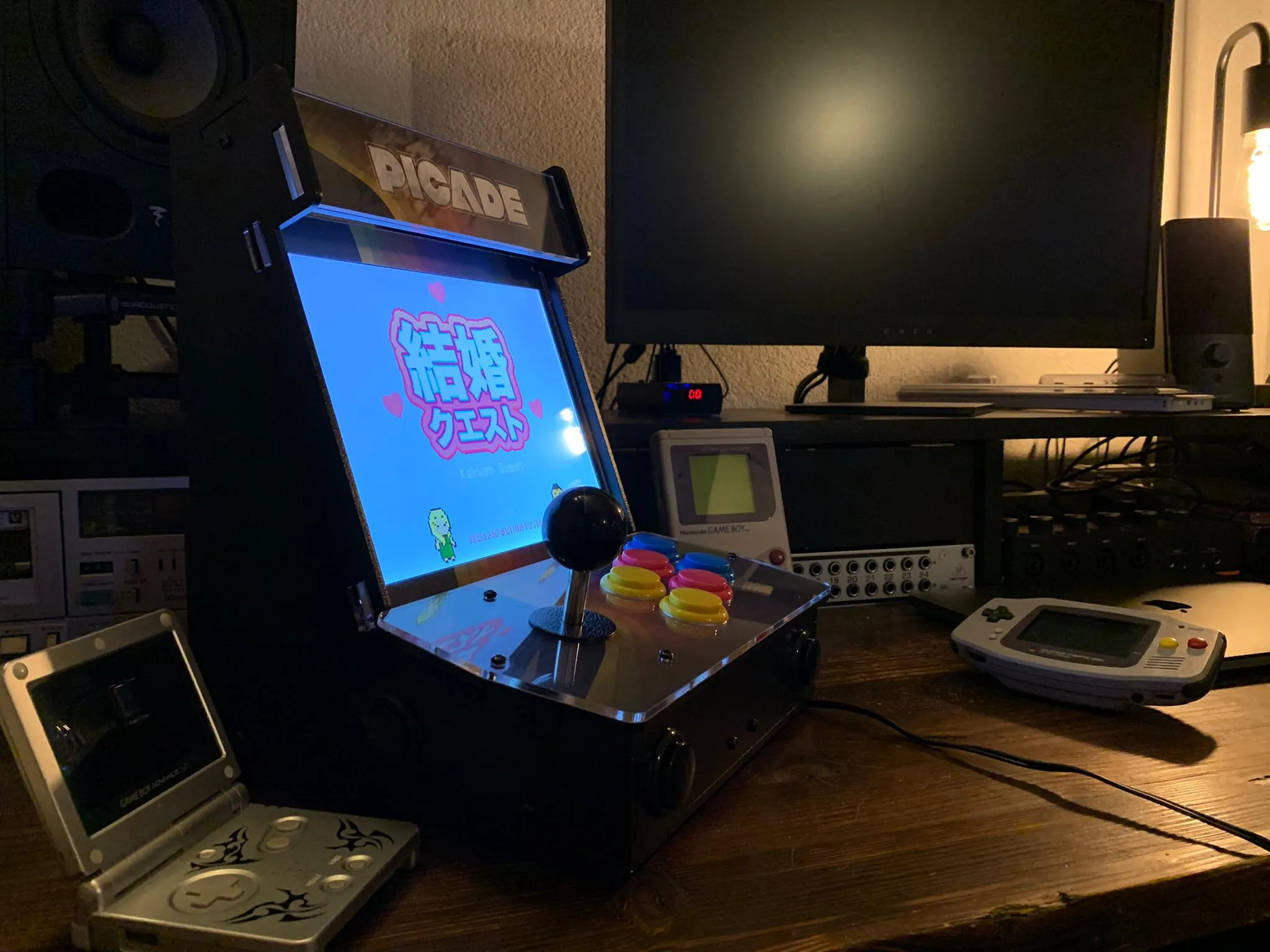 The game running on the Picade arcade
